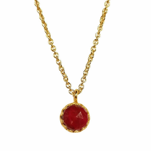 Rococo Necklace - Ruby Quartz, Necklace - Kevia Style, LLC