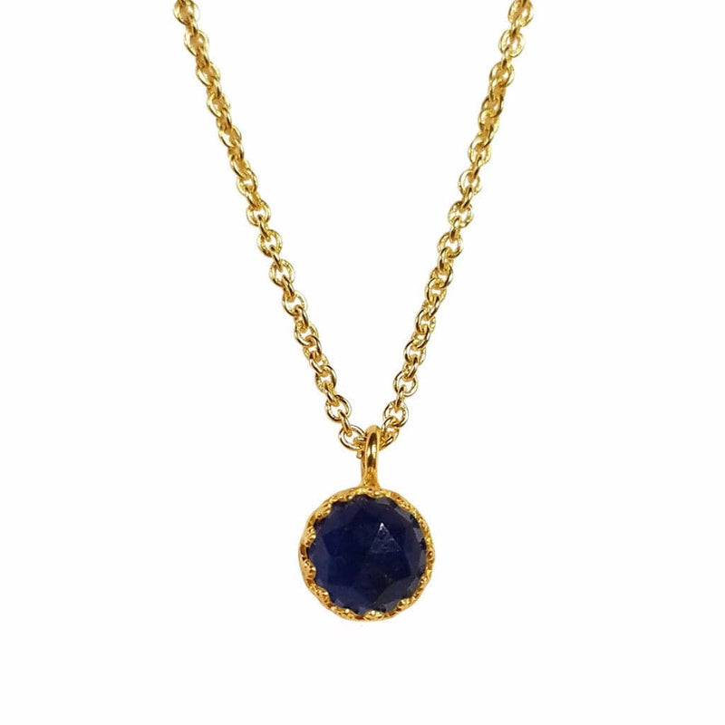 Rococo Necklace - Sapphire Quartz, Necklace - Kevia Style, LLC