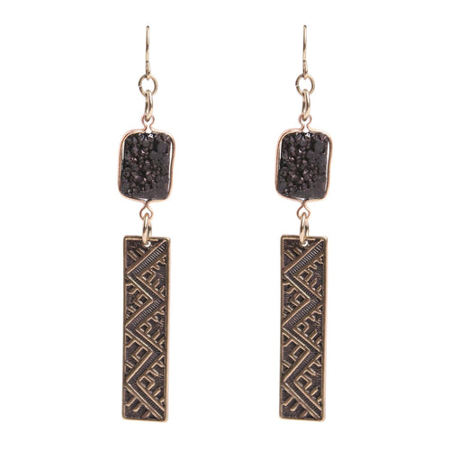 Patina Flora Earring, Earring - Kevia Style, LLC