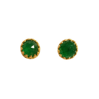 Rococo Earring - Emerald Quartz, Earrings - Kevia Style, LLC