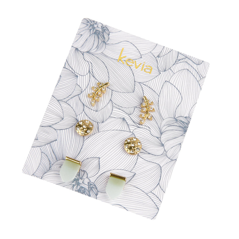 Lily Three Post Earring Set
